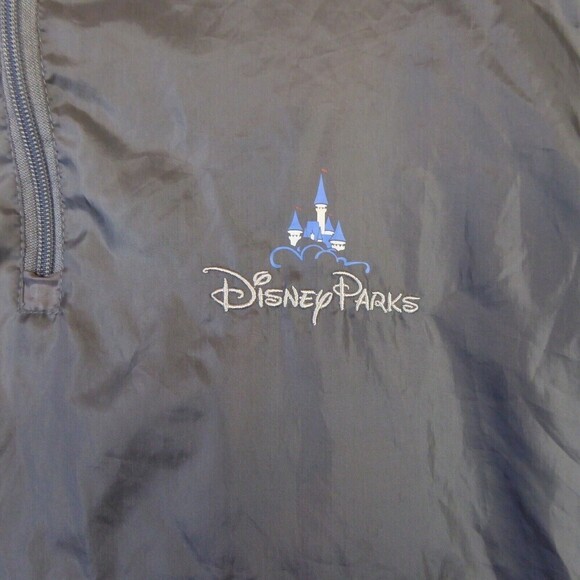 Disney Parks Jacket Womens XS/Small Blue Gray Windbreaker Foldable Lightweight - Picture 2 of 11